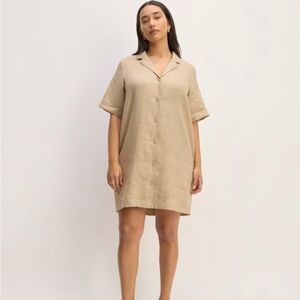 Everlane Linen Shirt Dress size M